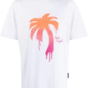 Palm Angels  Palm Tree-print cotton T-shirt