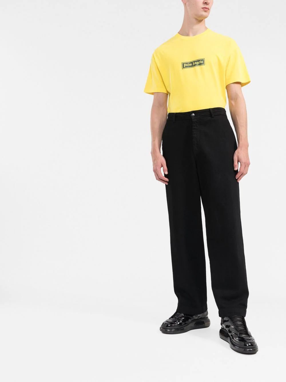 Palm Angels logo-print cotton T-shirt - Image 2