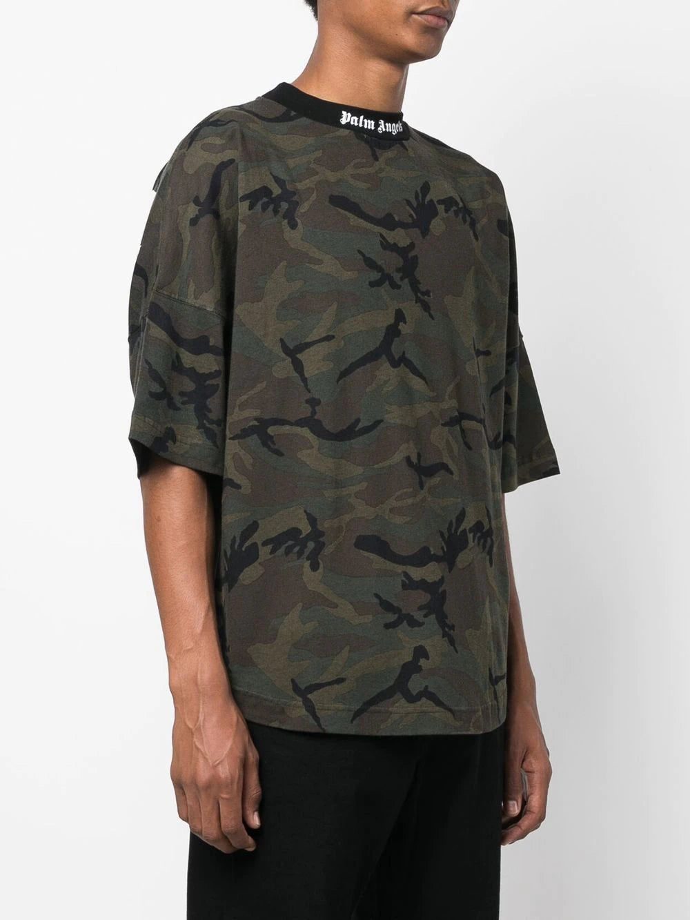 Palm Angels logo-band camouflage-print T-shirt - Image 4