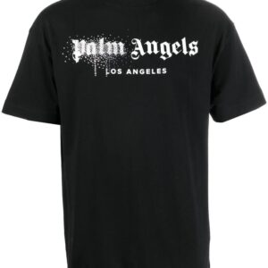 Palm Angels  rhinestone-embellished logo T-shirt