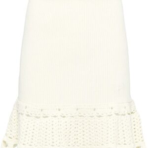 Prada crochet knitted skirt