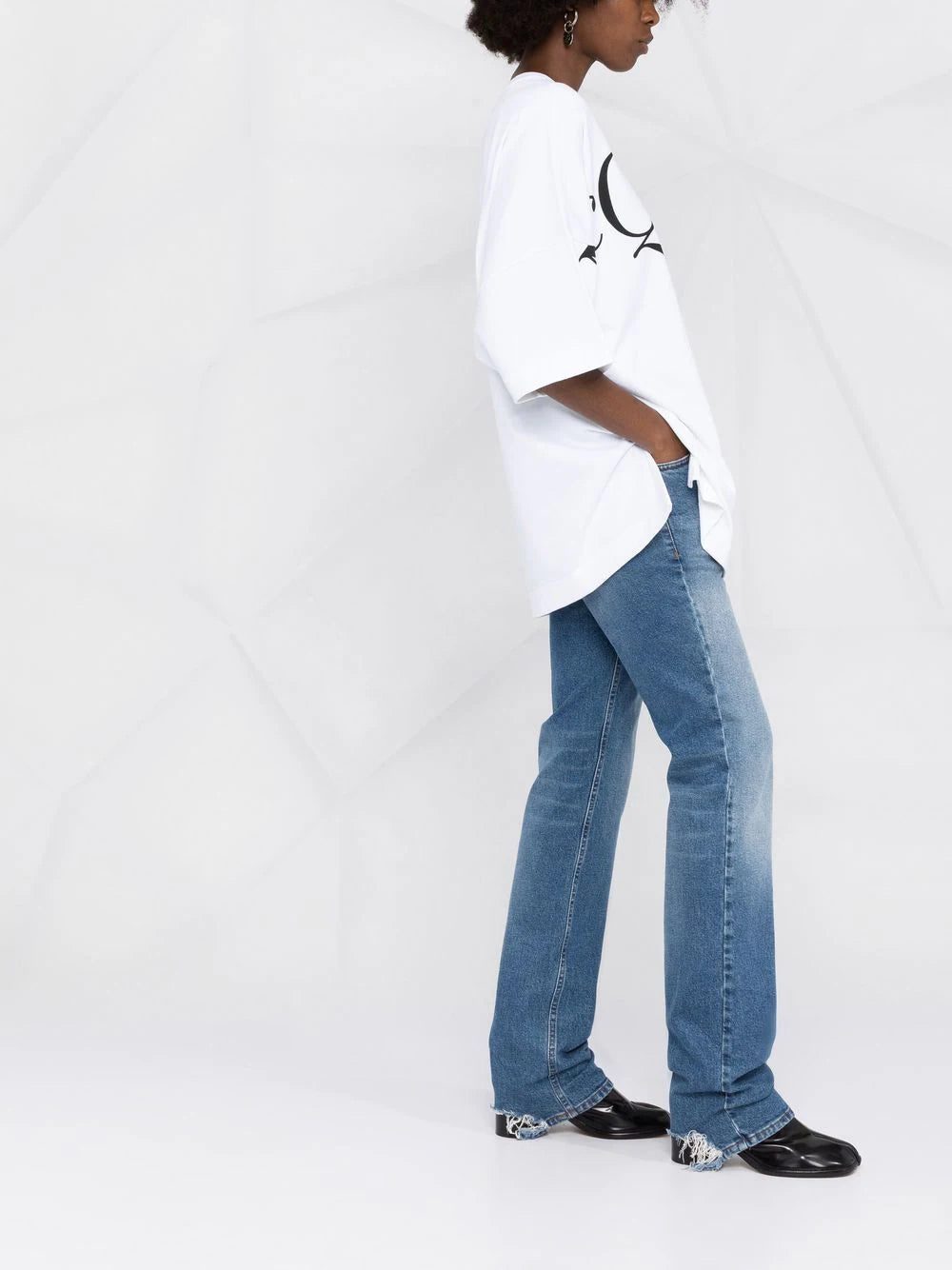 Alexander McQueen logo-print oversized cotton T-shirt - Image 4