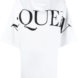 Alexander McQueen  logo-print oversized cotton T-shirt
