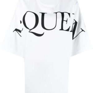 Alexander McQueen  logo-print oversized cotton T-shirt