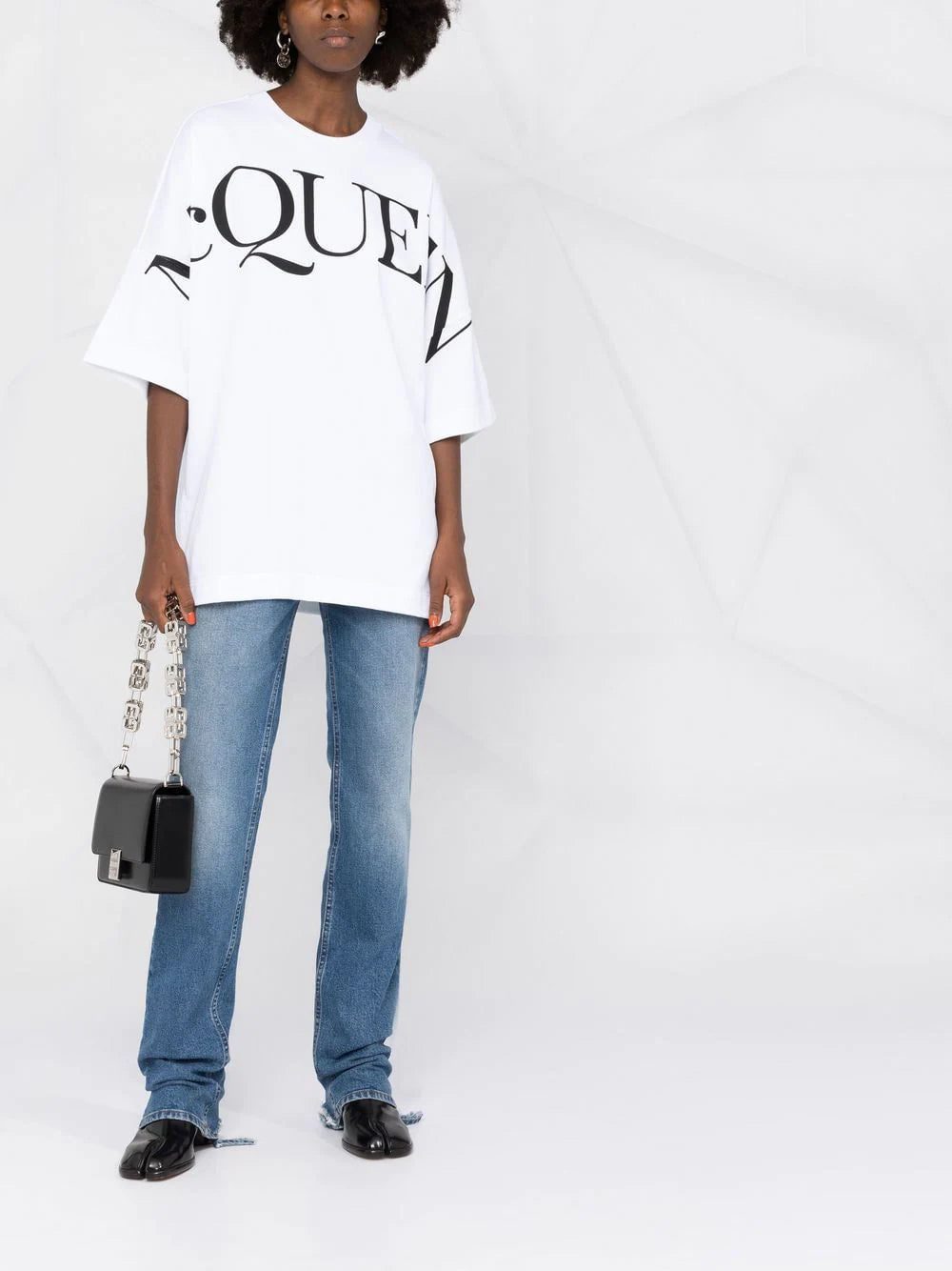 Alexander McQueen logo-print oversized cotton T-shirt - Image 2