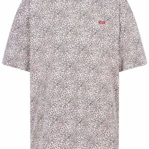 Supreme leopard print box-logo T-shirt