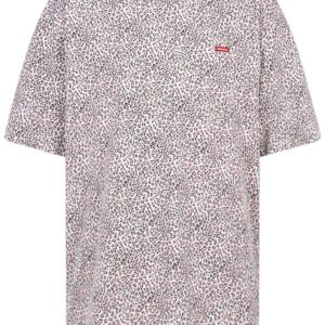 Supreme leopard print box-logo T-shirt