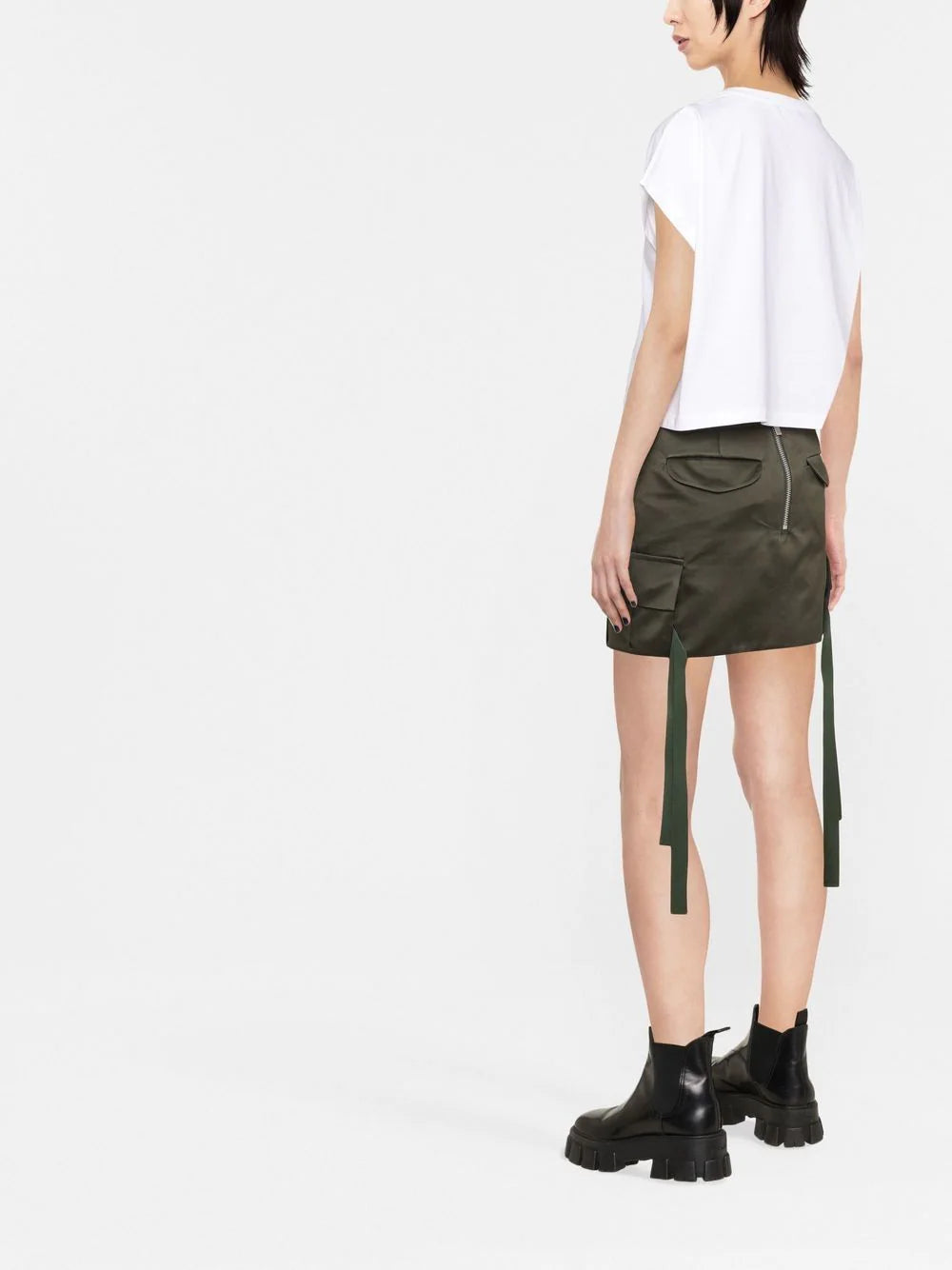 Balmain sequin logo round neck T-shirt - Image 4