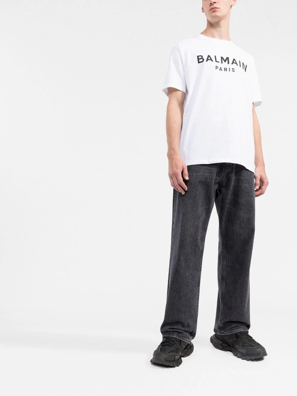 Balmain logo-print organic cotton T-shirt - Image 2