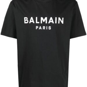 Balmain  logo-print crew neck T-shirt