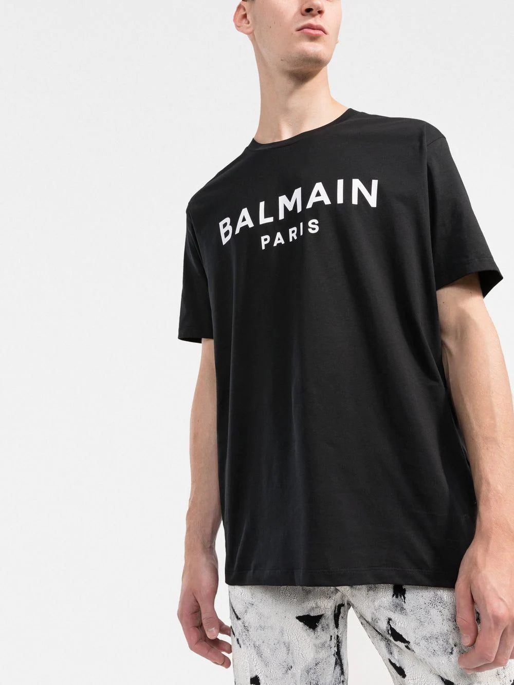 Balmain logo-print crew neck T-shirt - Image 3