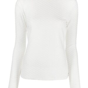 Karl Lagerfeld textured long-sleeve top