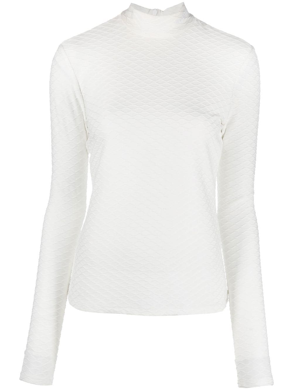 Karl Lagerfeld textured long-sleeve top