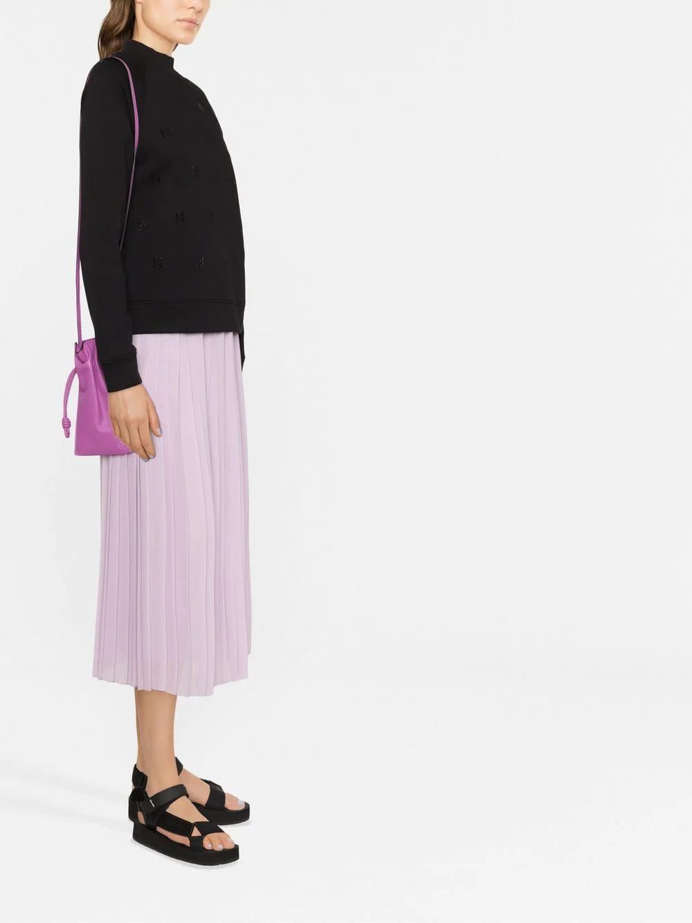 Karl Lagerfeld monogram rhinestone sweatshirt - Image 3