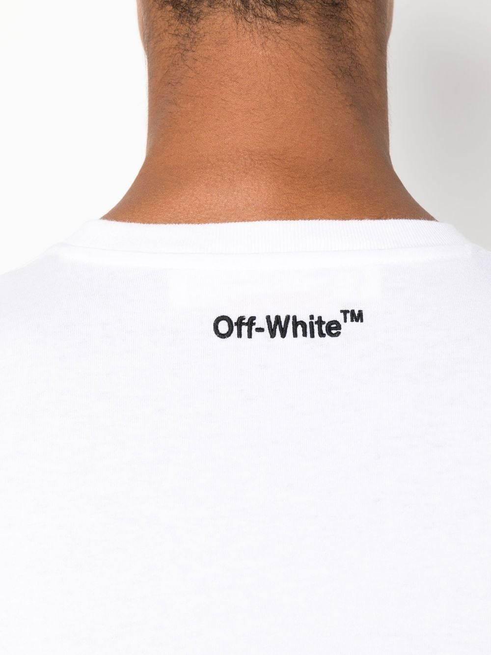 Off-White embroidered logo cotton T-shirt - Image 4