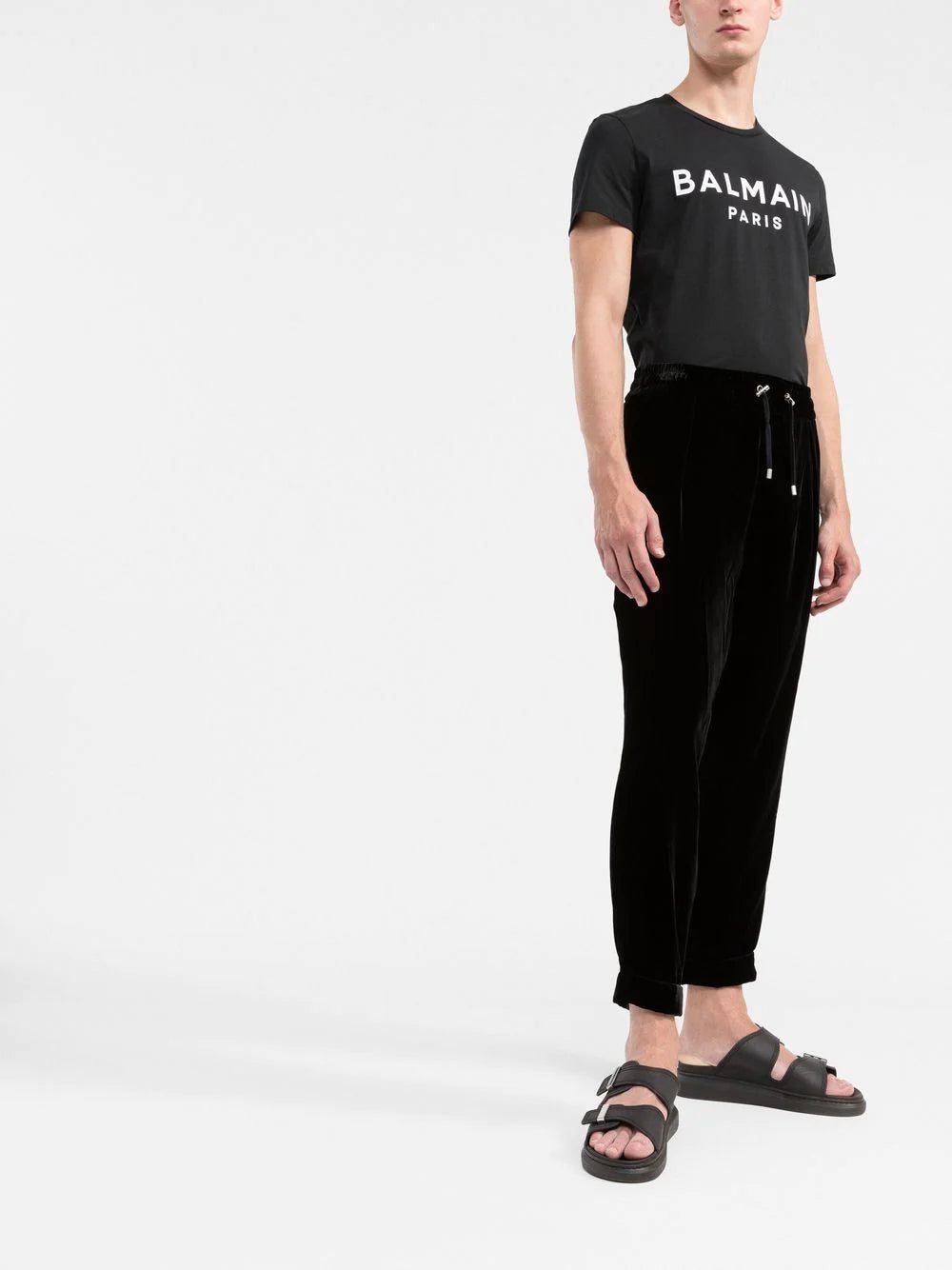 Balmain logo-print round-neck T-shirt - Image 2