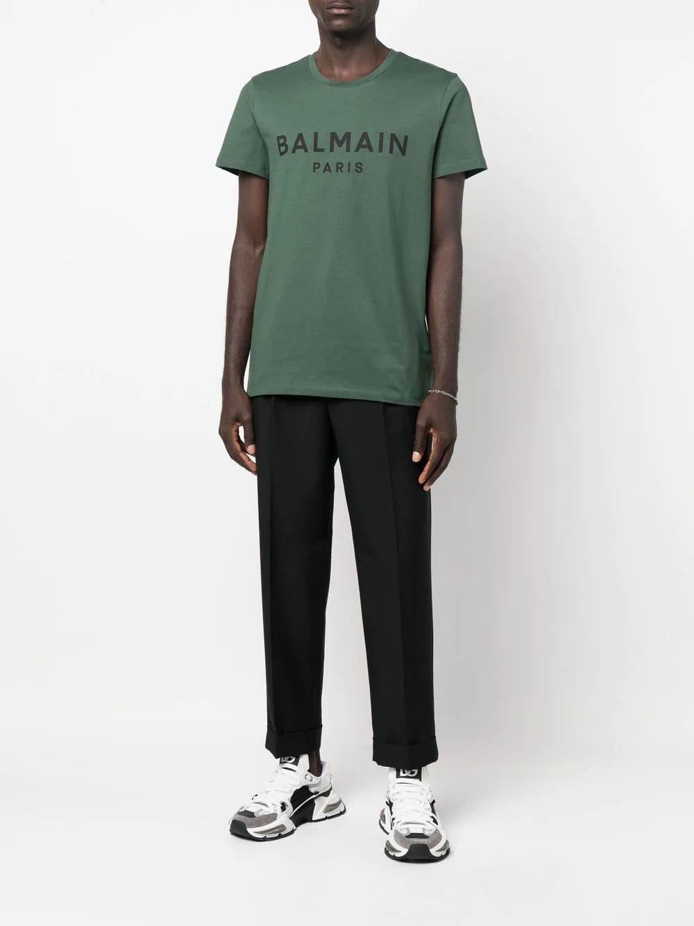 Balmain logo-print round-neck T-shirt - Image 2
