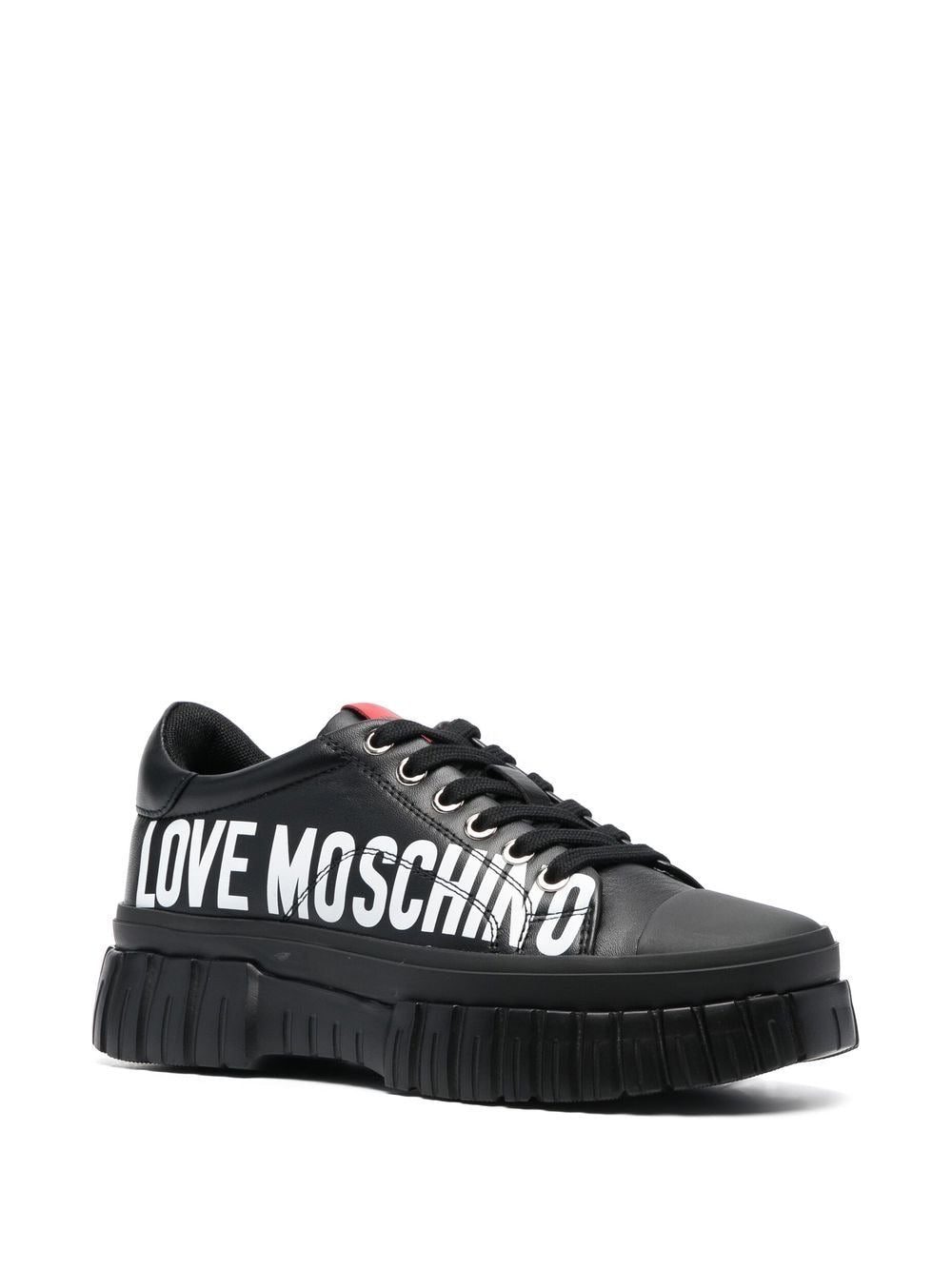 Love Moschino logo-print low-top sneakers - Image 2