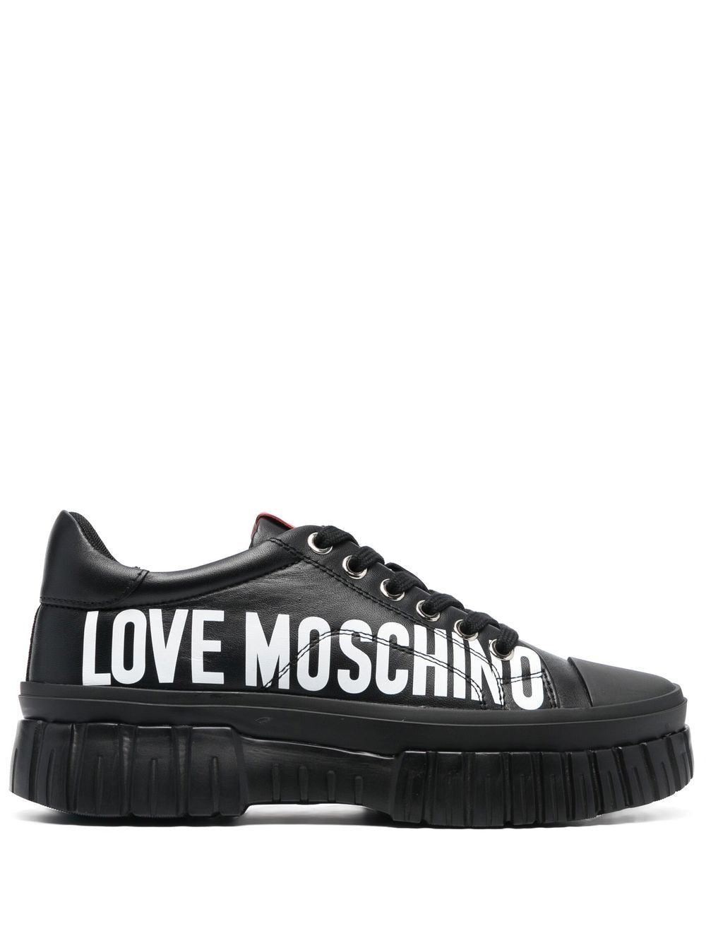 Love Moschino logo-print low-top sneakers