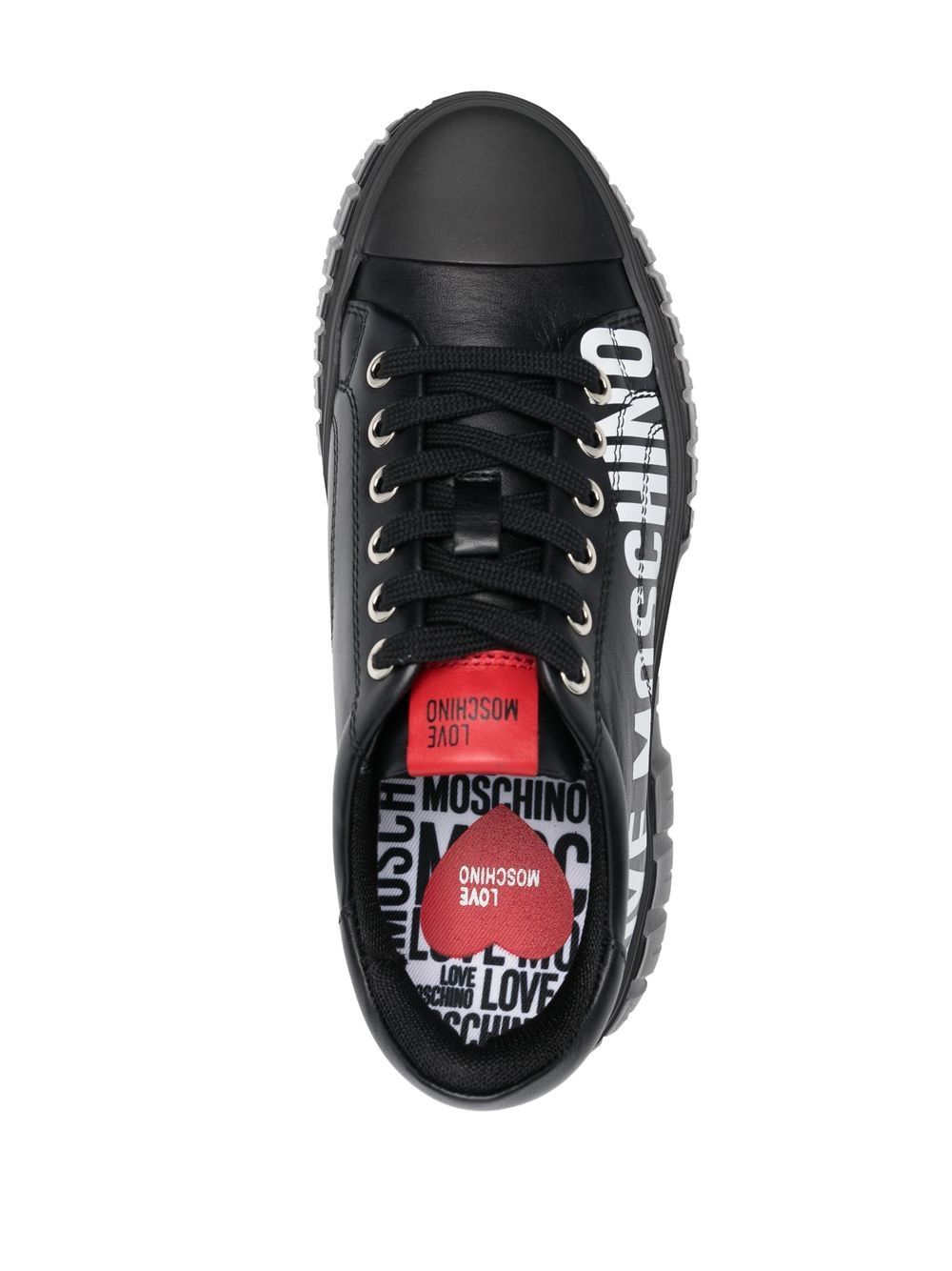 Love Moschino logo-print low-top sneakers - Image 4