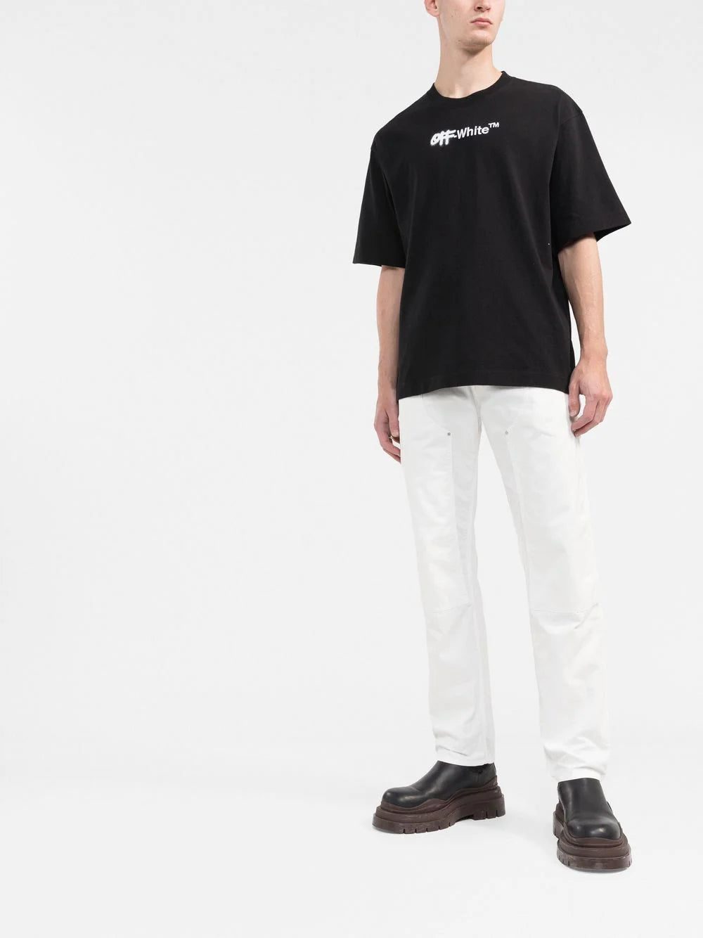 Off-white Spray Helvetica logo print T-shirt - Image 2