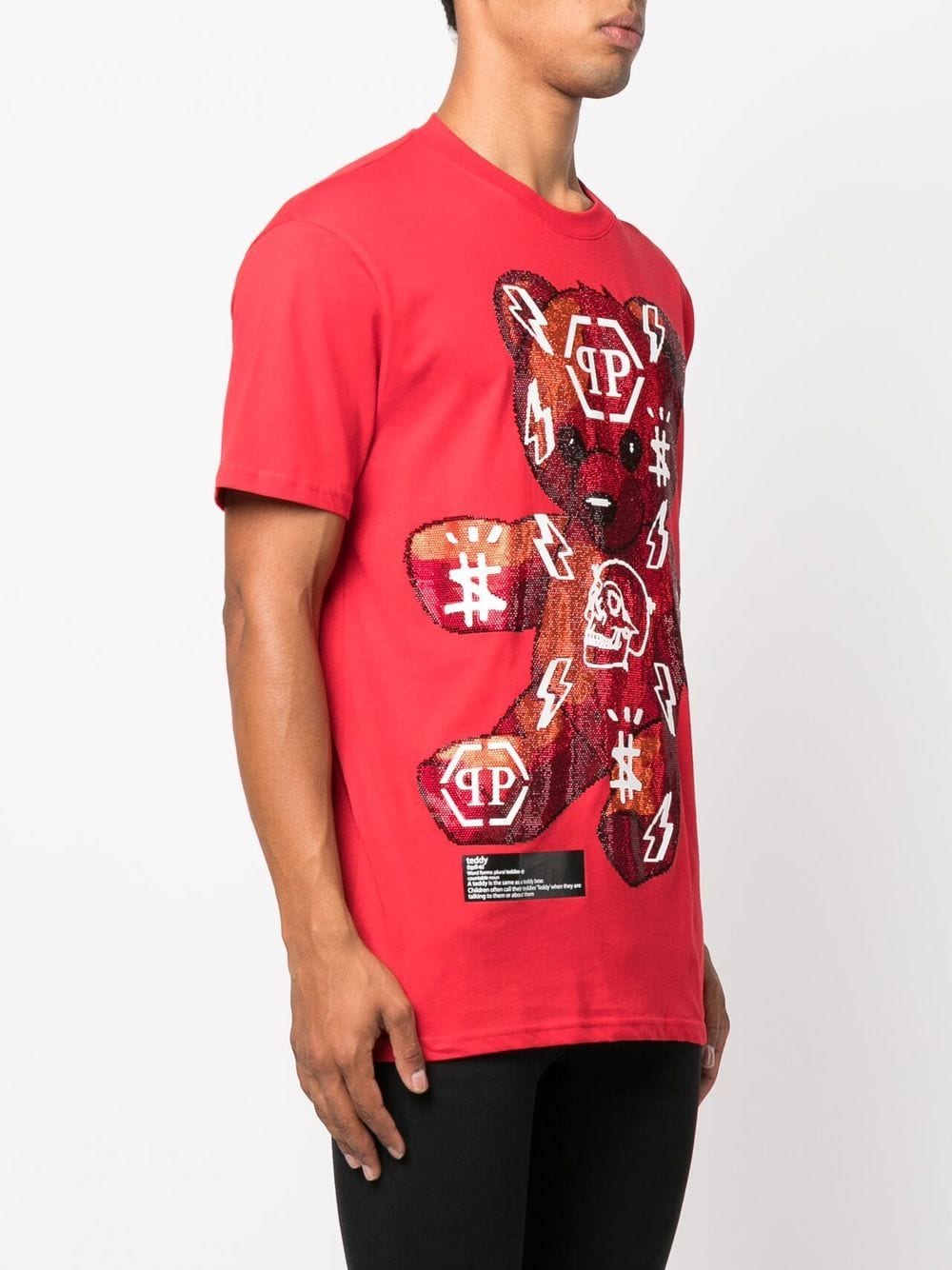 Philipp Plein teddy-logo print T-shirt - Image 3