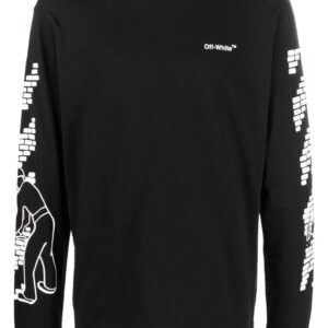 Off-White logo-print long sleeve T-shirt