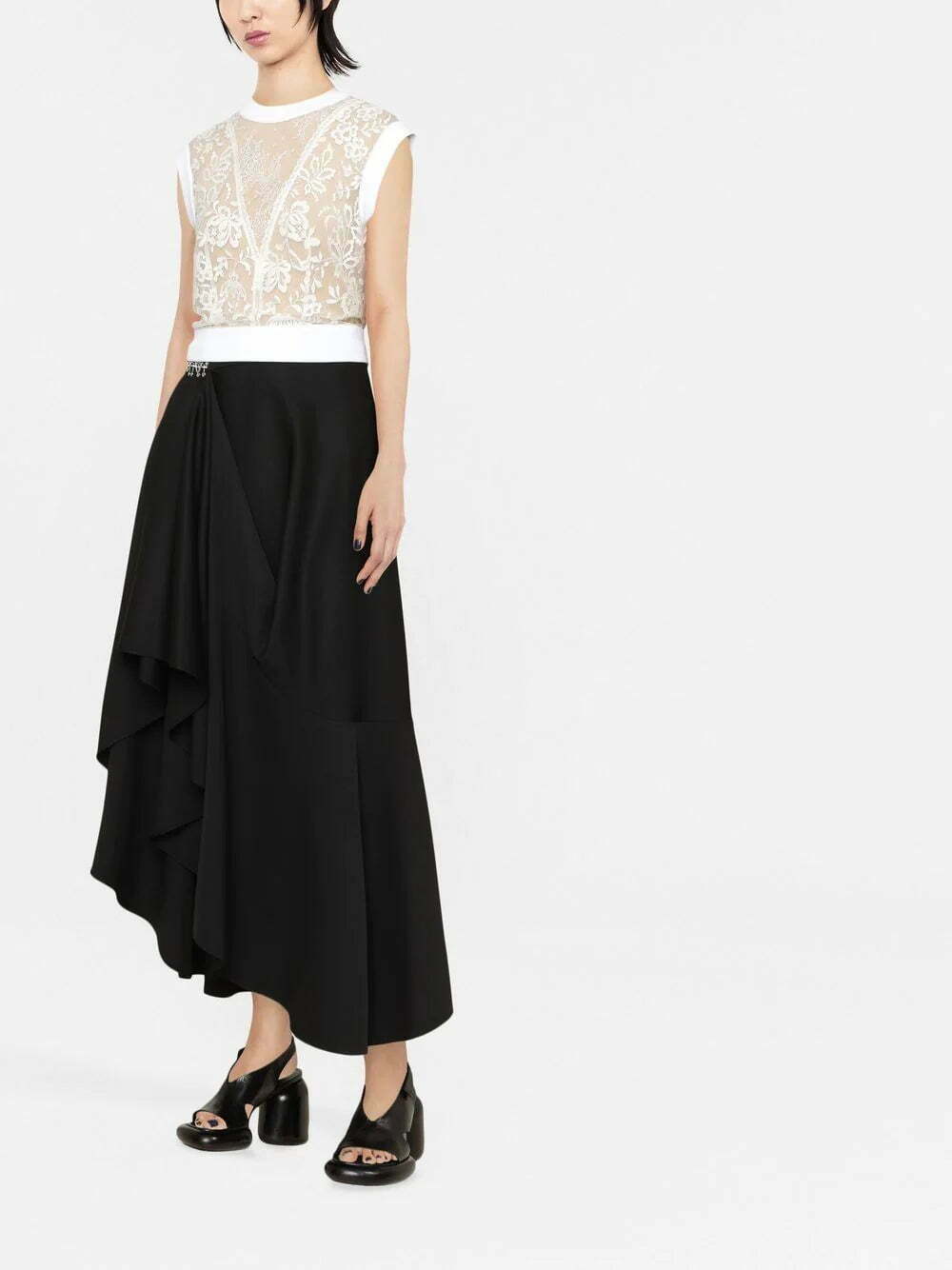 Alexander McQueen sheer-lace sleeveless top - Image 2