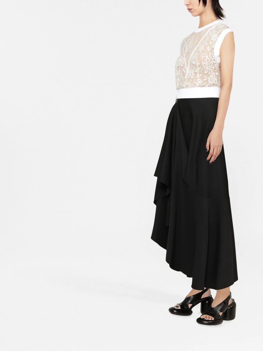 Alexander McQueen sheer-lace sleeveless top - Image 3
