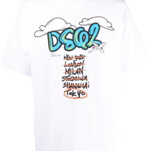 Dsquared2 logo-print detail T-shirt