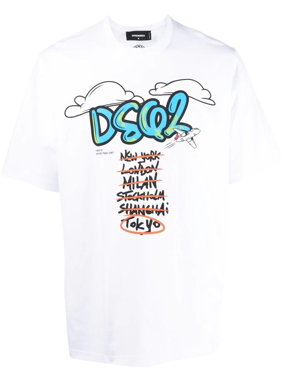 Dsquared2 logo-print detail T-shirt