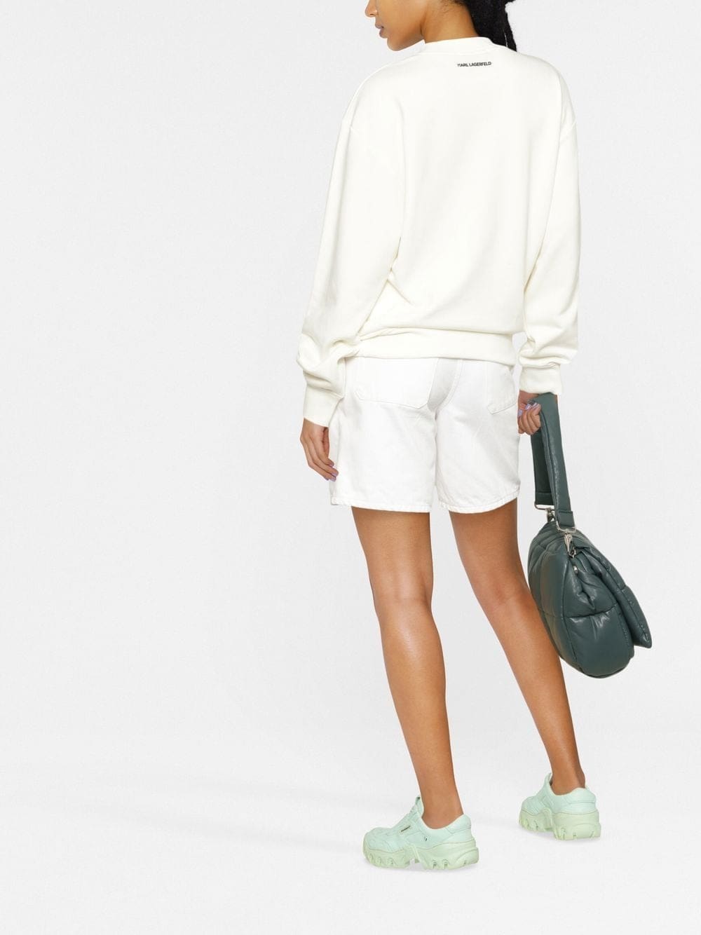 Karl Lagerfeld logo-print crew-neck sweatshirt - Image 4