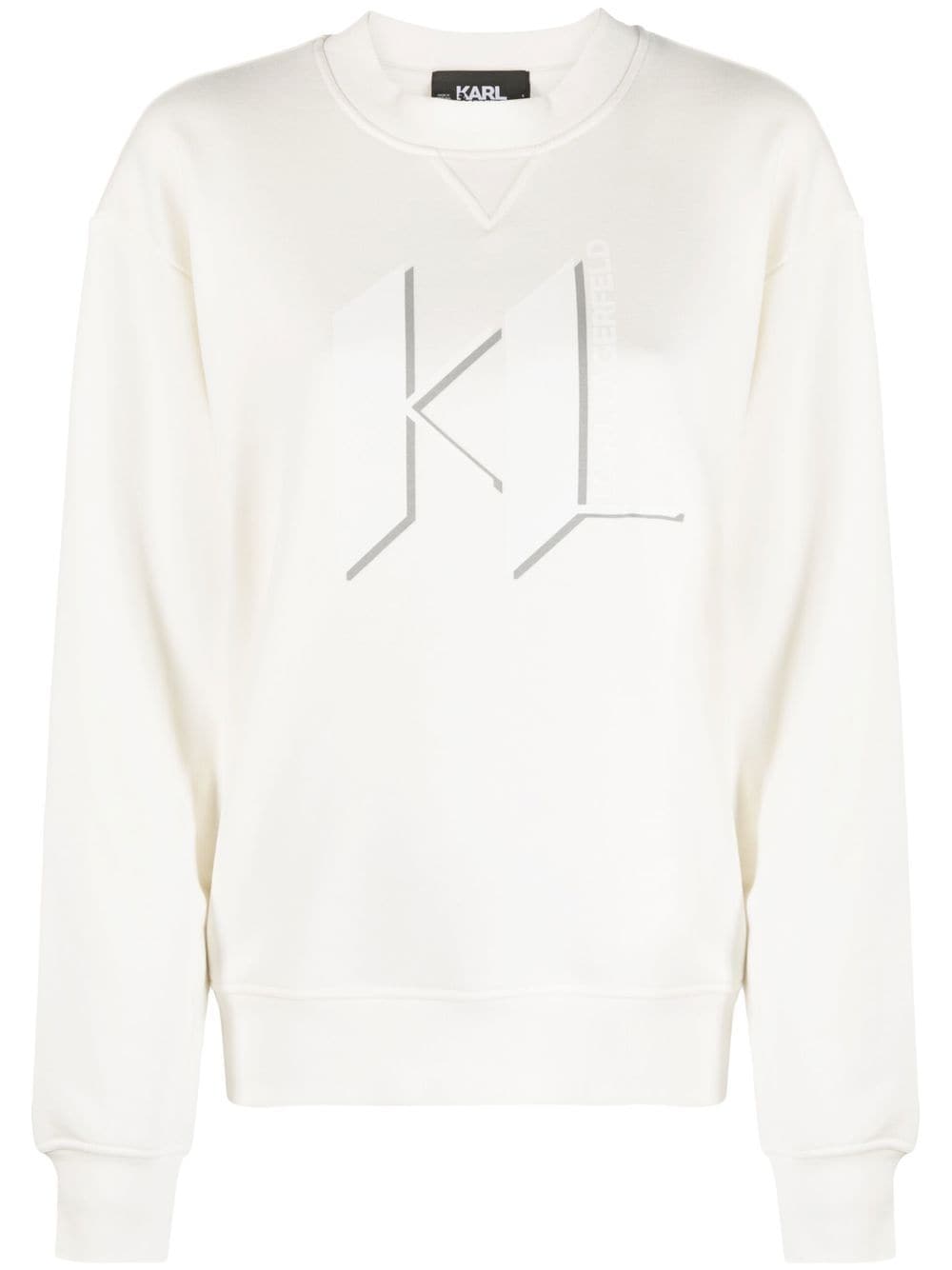 Karl Lagerfeld logo-print crew-neck sweatshirt