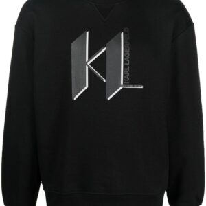 Karl Lagerfeld logo-print crew neck sweatshirt
