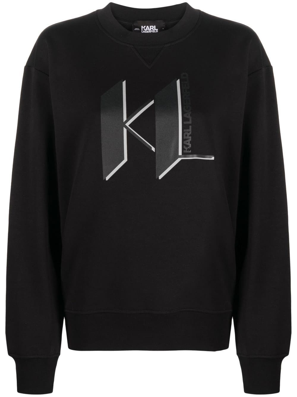 Karl Lagerfeld logo-print long-sleeve sweatshirt