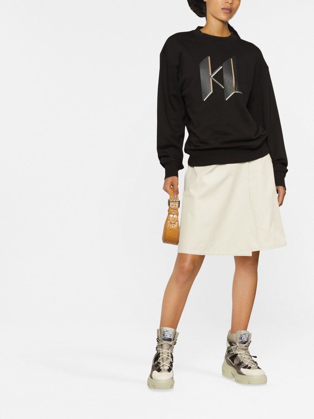 Karl Lagerfeld logo-print long-sleeve sweatshirt - Image 2