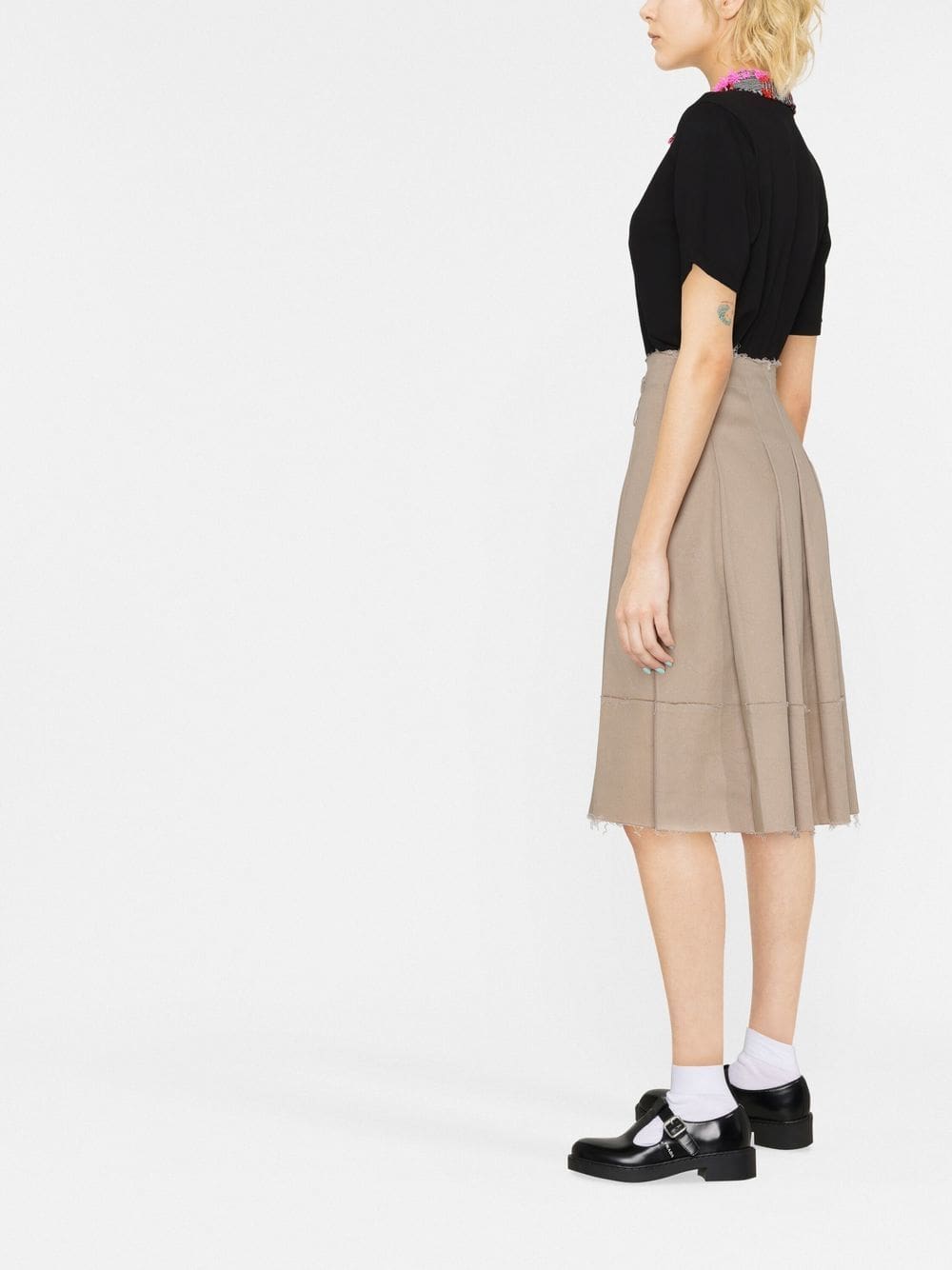 Karl Lagerfeld bouclé-collar polo shirt - Image 3