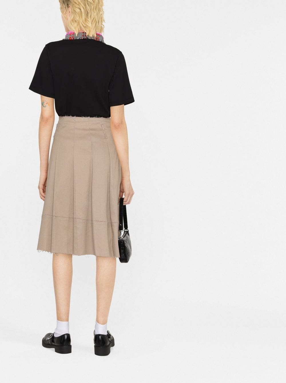 Karl Lagerfeld bouclé-collar polo shirt - Image 4