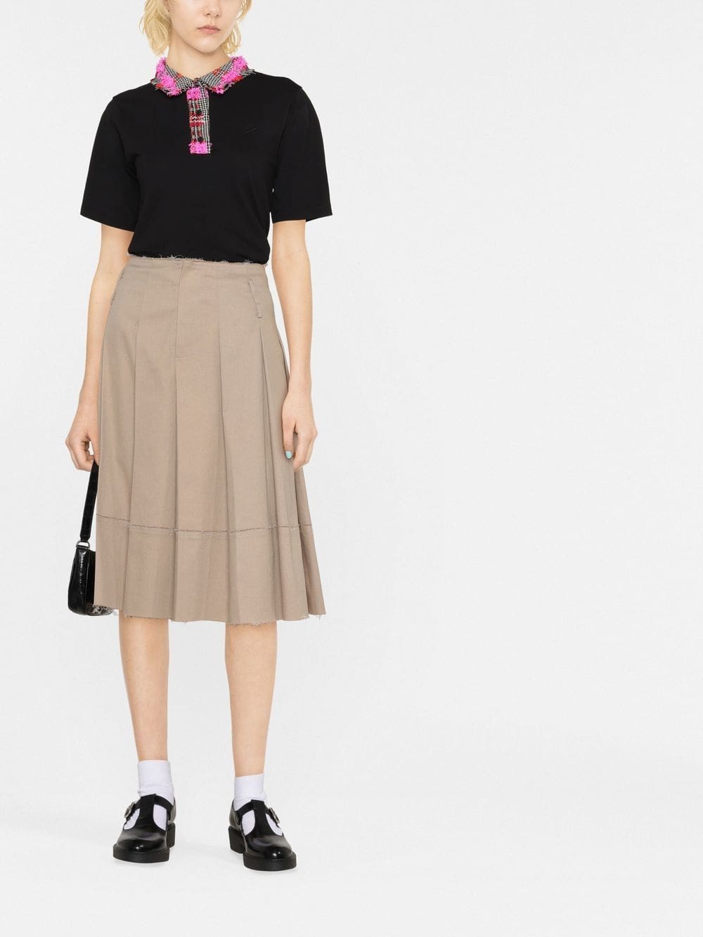 Karl Lagerfeld bouclé-collar polo shirt - Image 2