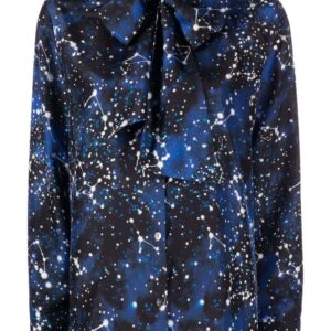 Karl Lagerfeld constellation-print silk shirt