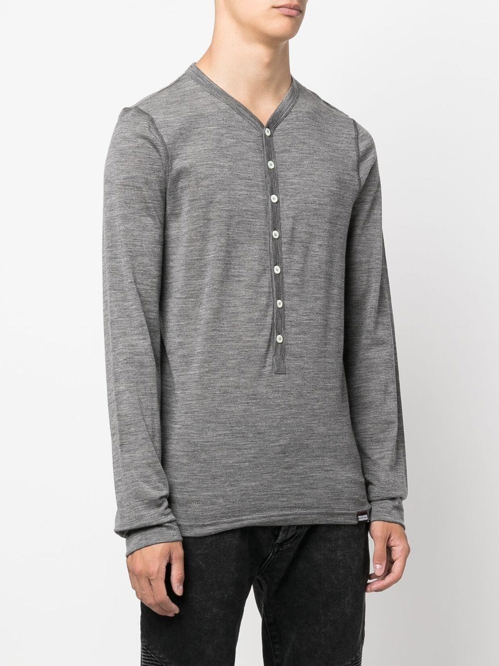 Dsquared2 logo-patch long-sleeve T-shir - Image 3