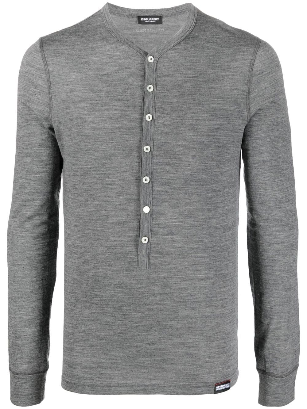 Dsquared2 logo-patch long-sleeve T-shir