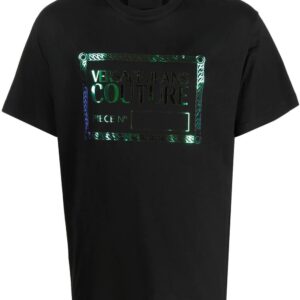 Versace metallic logo-print T-shirt