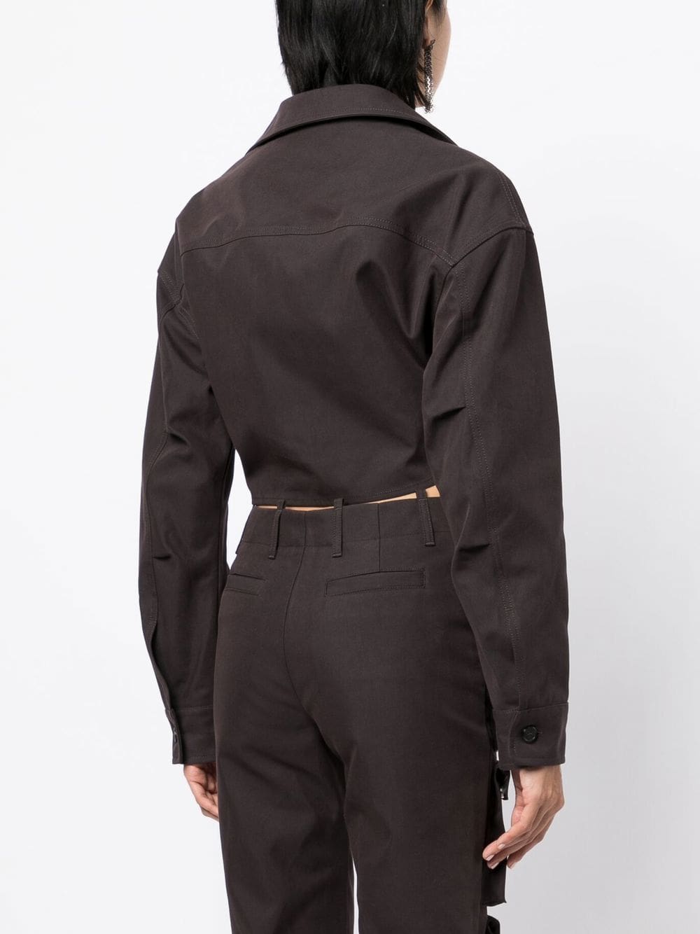 Off-White twisted cropped shirt - Image 4