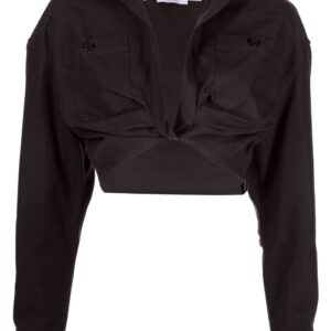 Off-White twisted cropped shirt