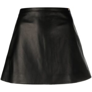 Versace  zip-up leather miniskirt