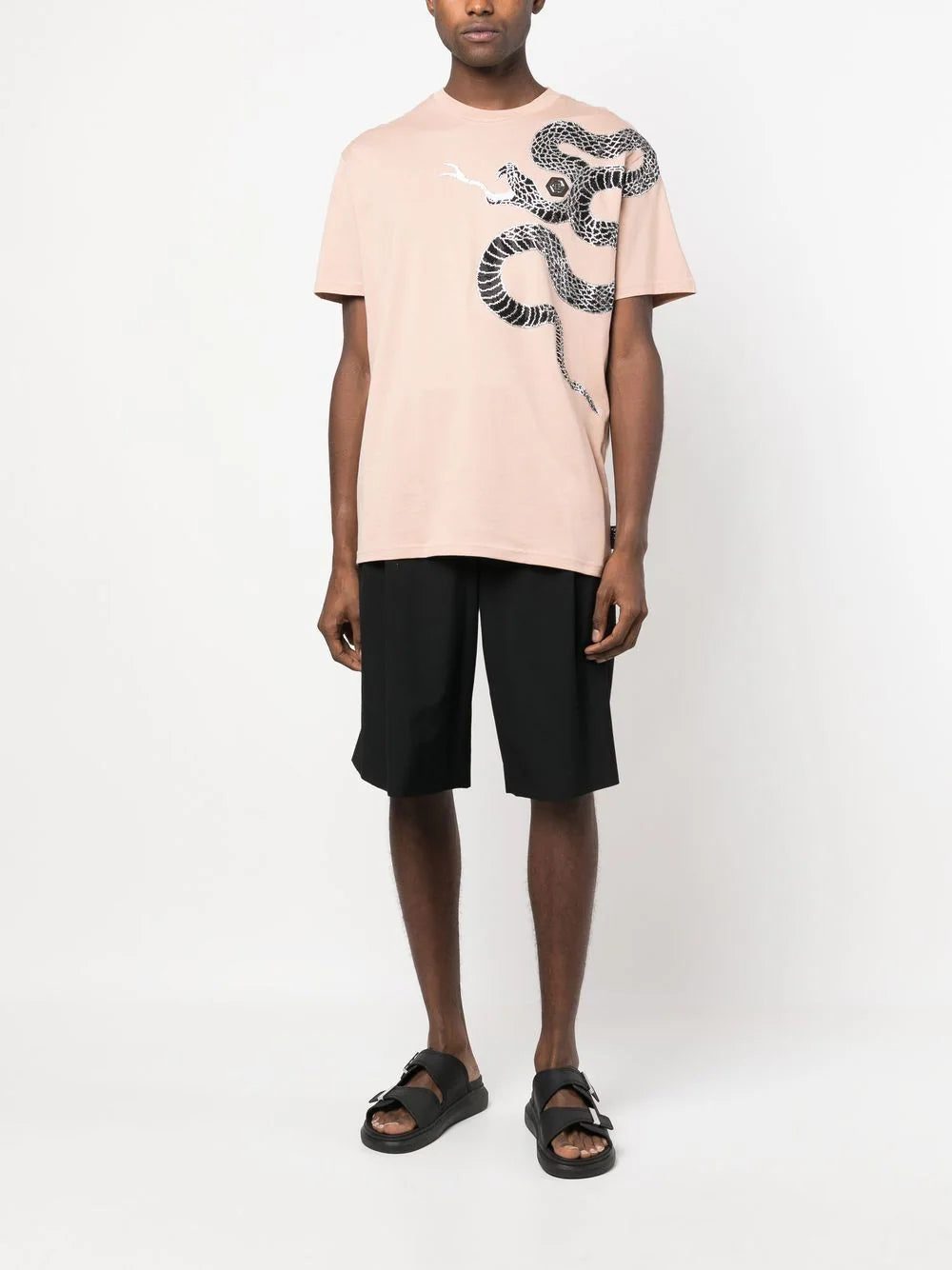 Philipp Plein embellished snake-print T-shirt - Image 2