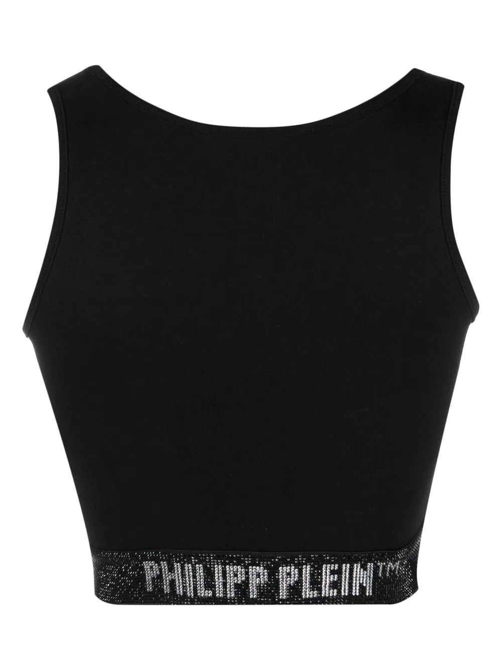 Philipp Plein crystal-embellished logo-band tank top - Image 2