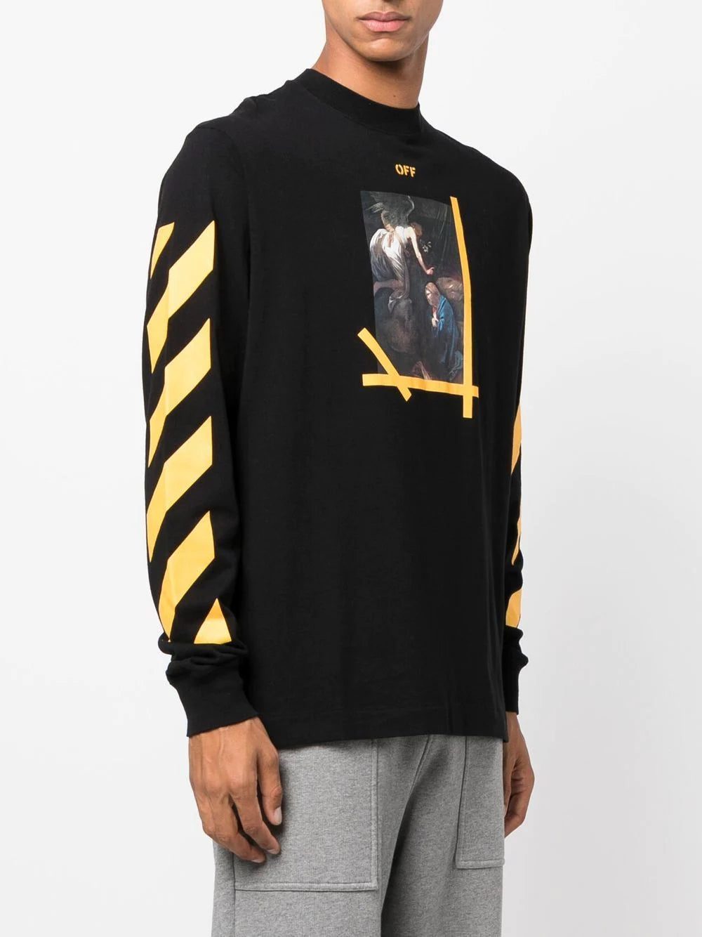 Off-White Caravaggio painting cotton T-shirt - Image 3