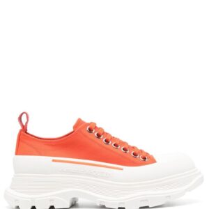 Alexander McQueen Tread-Slick Lace-Up canvas sneakers